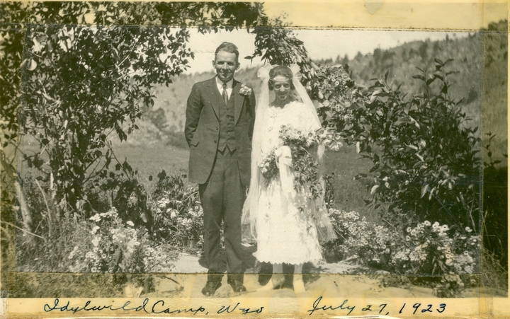 1 Earl And Analeta Sparks On Their Wedding Day The